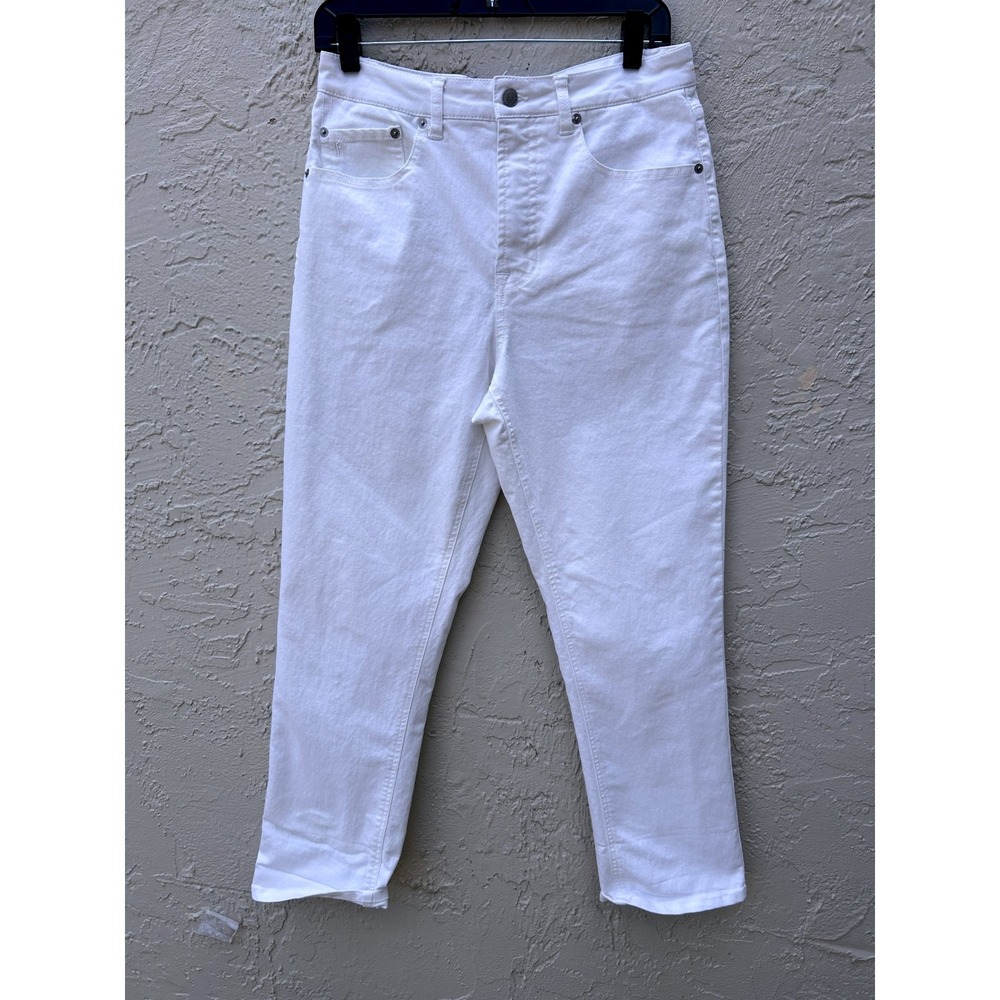 Frye White High Rise Straight Leg Denim Jeans Size 6/28